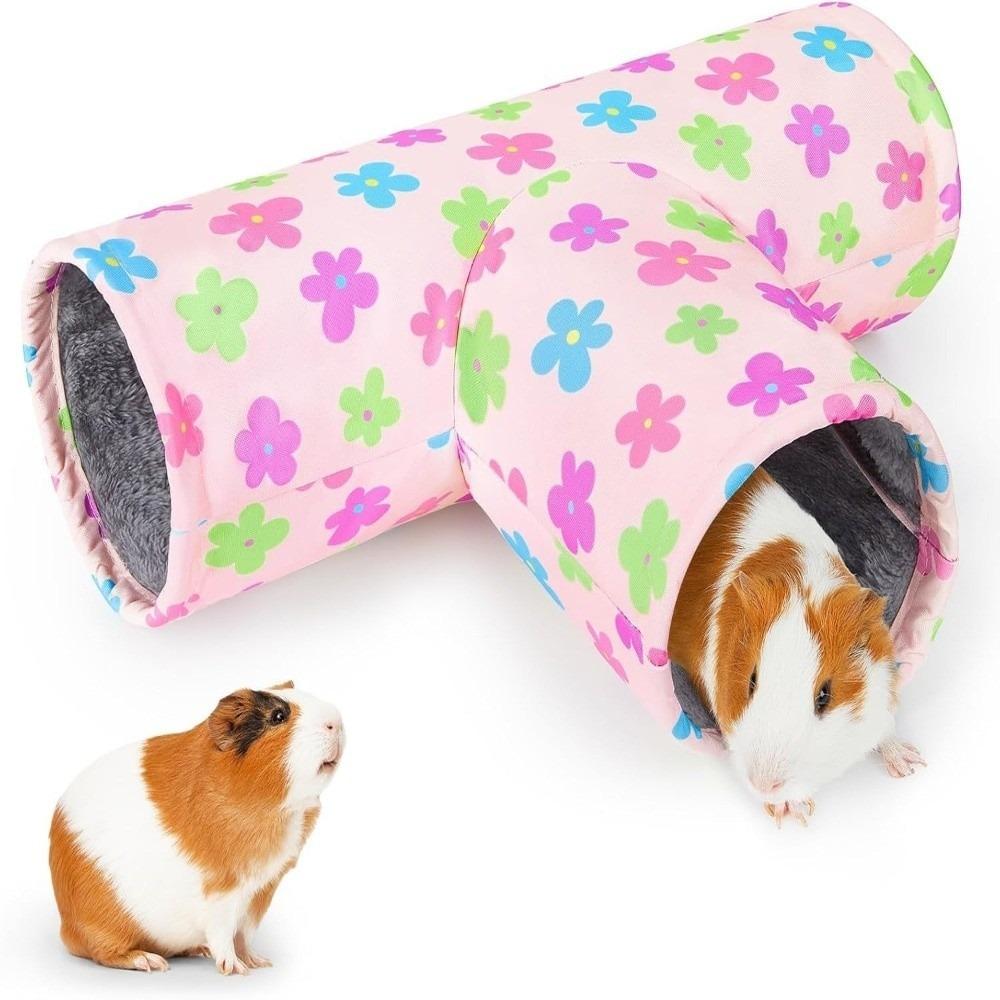Warm Guinea Pig Tunnel House Thickened Pet Collapsible Tube Toy  Playtime Activity