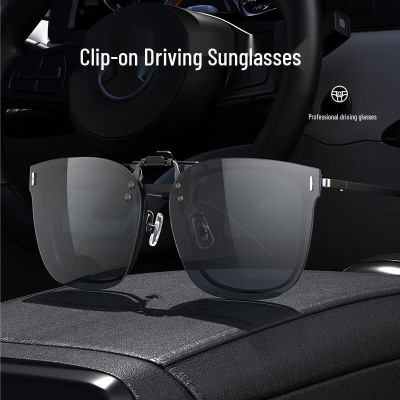 CHAINGO Clip-on Polarized Flippable Myopia Sunglasses