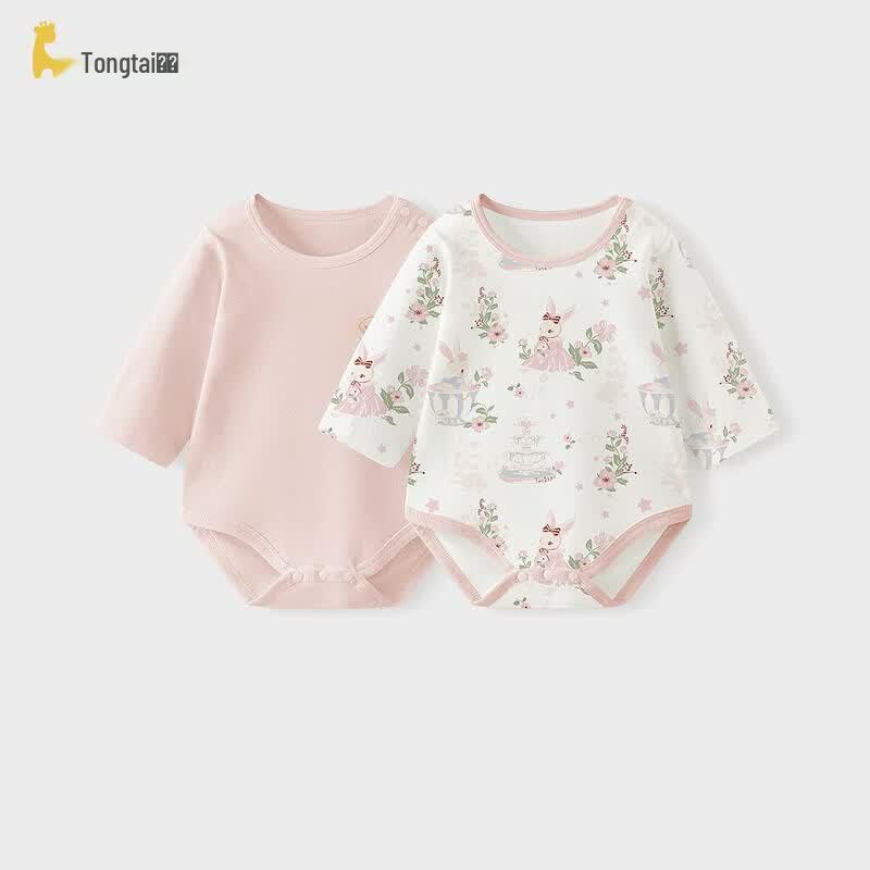 TONGTAI Baby 100% Cotton Long Sleeve Bodysuit