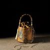 New Chinese-style Bamboo Bucket Bag, New Retro National Style Tassel with Cheongsam Portable Single Shoulder Messenger Women's Bag