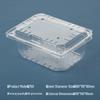 Transparent Disposable Fruit Box with Lid – Food-Grade Plastic, Rectangular, Sturdy for Takeaway, Ideal for Strawberries or Cut Fruit
