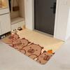 Anime C-capybara Floor Mat Flannel Door Mat Non-Slip Absorbent Washable Indoor Home Rug
