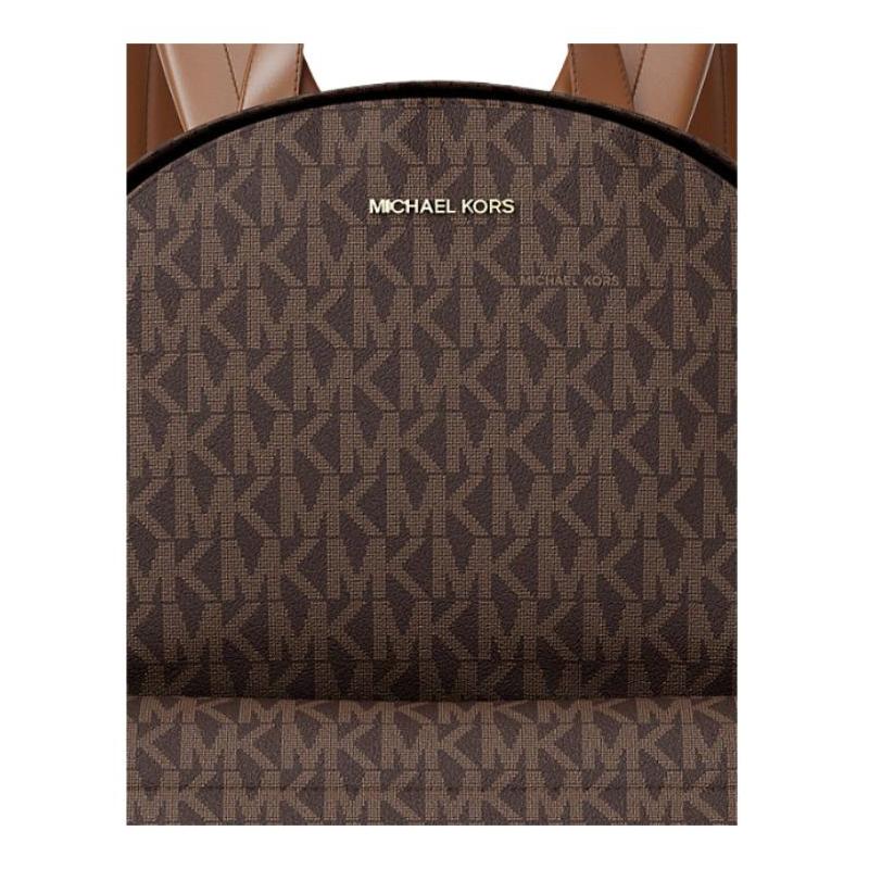 Michael Kors Slater Signatur Logo Beschichtetes Canvas Rucksack Mittel Damen Braun
