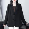 2024 Autumn/Winter Plus Size Slimming Commuter Suit Jacket for Middle-Aged Women