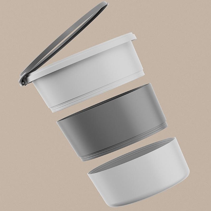 Bathroom Trash Can,Bathroom Garbage Can,Plastic Trash Bin Round Waste Basket for Bathroom,Bedroom,Office,Kitchen,Room