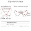 Round Collar Fake Collar Solid Color Lapel Half Shirt Fashion False Collar  Women Girls