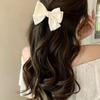 Doppelstöckige Schleifen-Haarspange, Geeignet für Damen für den Alltag/Urlaub/Arbeit, Krokodilklemme Haar-Accessoires Klauen-Klemmen Haarkrallen Haarspangen