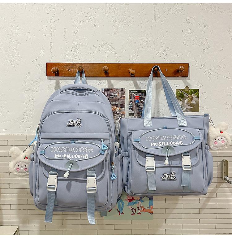 Schoolbag Japanese ins new high-value fresh and sweet backpack junior high school students lightweight travel large-capacity backpack