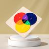 Wooden Three Primary Color Puzzle Board Building Blocks Children's Puzzle Early Education Color Cognition Board
