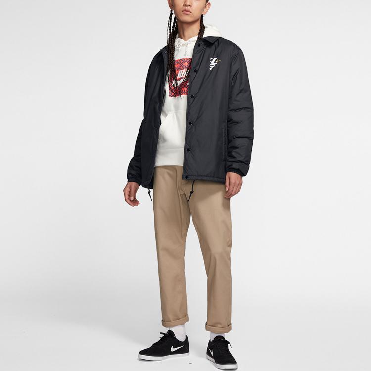 Nike SB Casual Sports Skateboard Warme Jacke Herren Oberbekleidung Schwarz CD8810-010