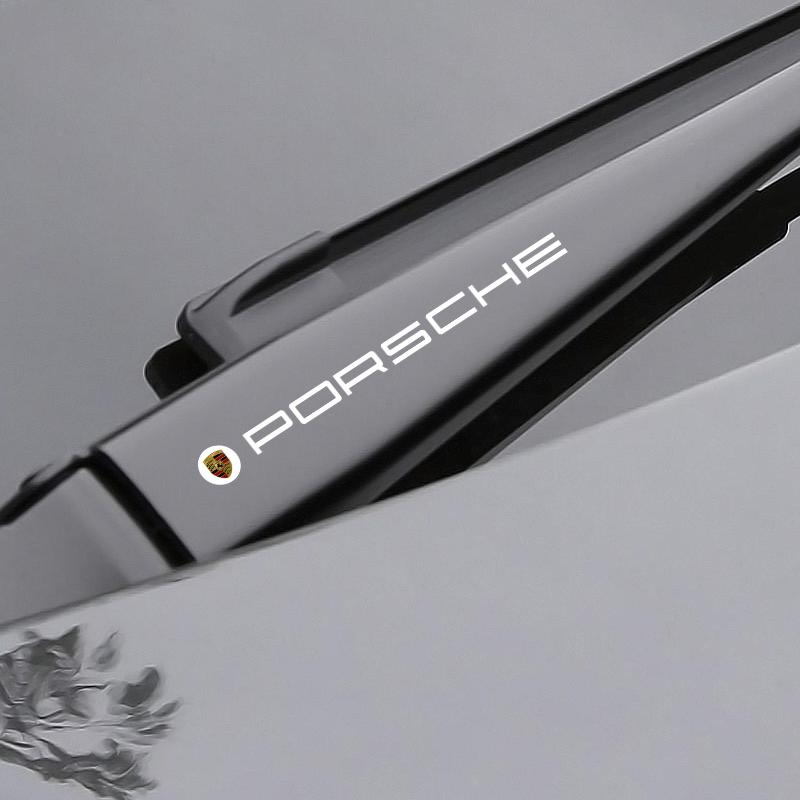 4Pcs Car Door Handle Stickers Tire Rear View Mirror Decals Auto Styling For Porsche 911 918 928 944 968 Boxster Cayenne Macan Panamera