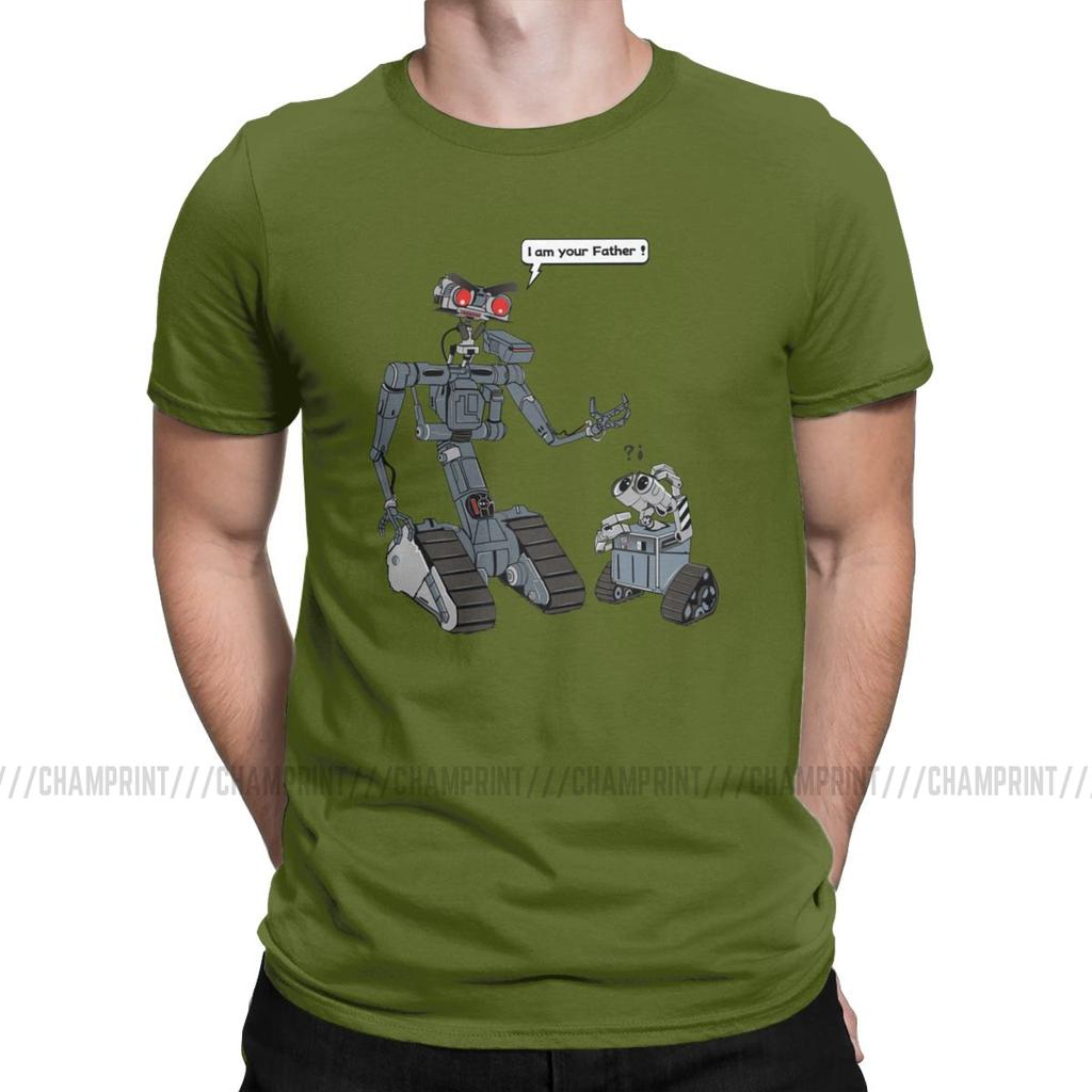 Leisure Related Circuits T Shirts Men T Shirts Short Circuit Johnny 5 80S Retro Robot Movies