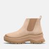 Timberland Roxy Lane Mid Chelsea Light Beige Size Boots, Women's, TB0A28XMEN71, Nubuck, 6.0 / 23.0cm
