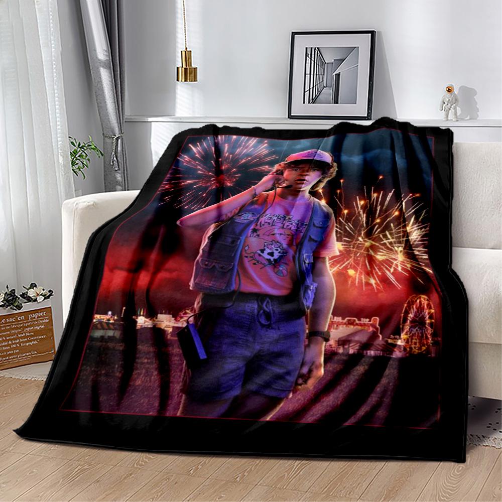 Stranger Things Blanket Suitable for sofas,travel, living rooms also a good gift for friends and family Suitable for all seasons.