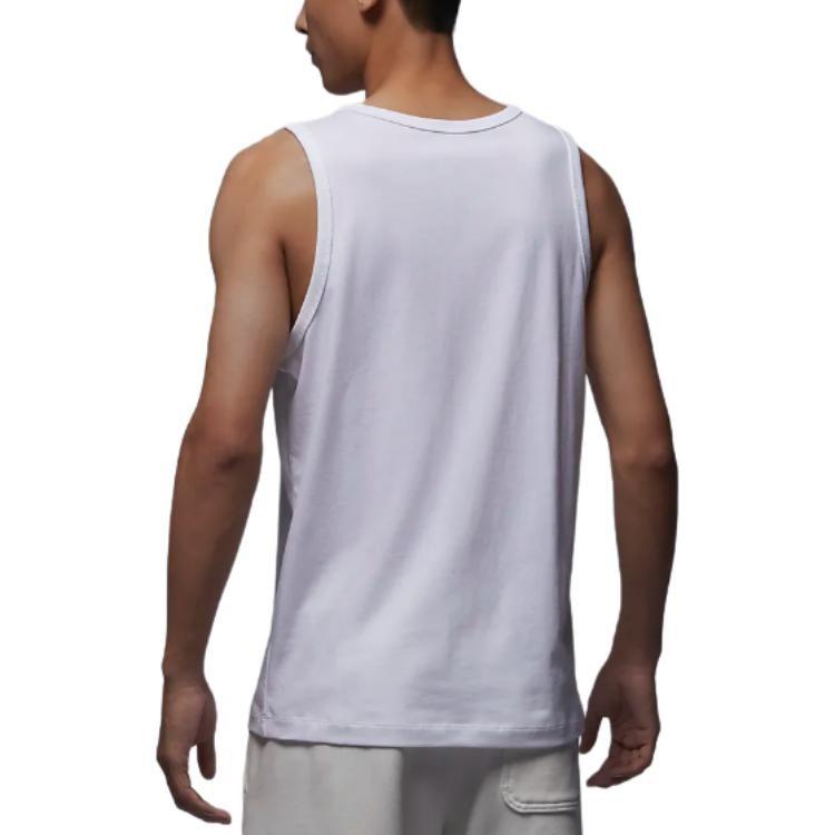 Jordan Men Embroidery Logo Tank White FQ6990-100