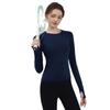 "Women's Slim Fit Quick-Dry Long Sleeve Sports Tops for Autumn and Winter - Breathable Yoga & Running Gear"
