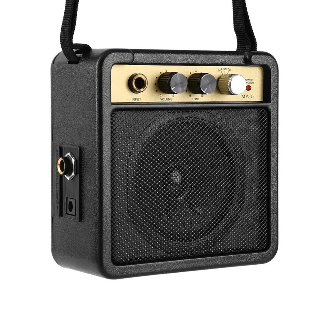 Mini Guitar Amplifier Amp 5W Travel Portable Supports Volume Tone Adjustment