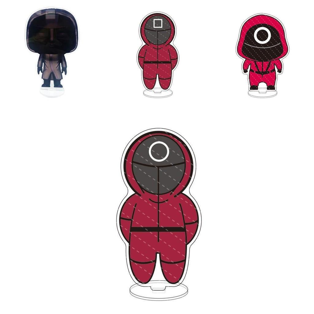 Stunning Squid Game Red Guard Worker Staff Acrylic Stand For Home Decor