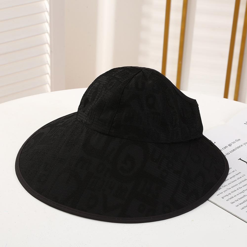 

1Pc Summer Lace Empty Top Big Eaves Hat Children, New Big Brim Sun Hat Casual Ponytail Sun