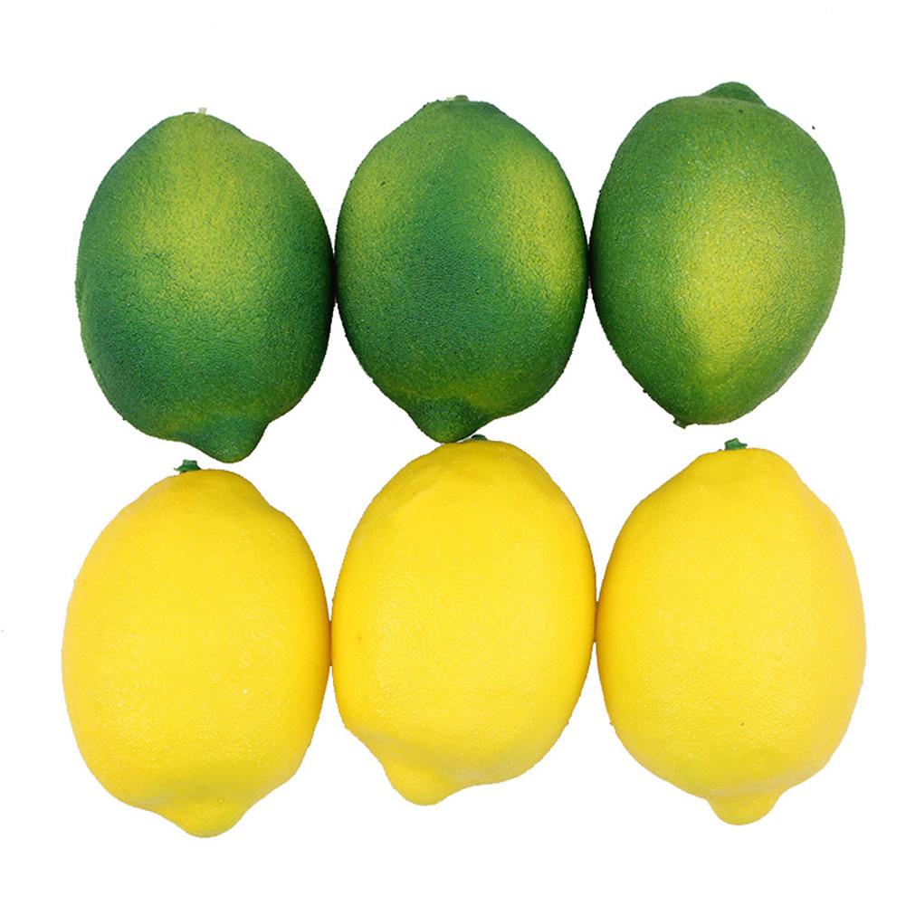 5.5cm * 7.8cm Artificial Lemons Artificial Fake Fruit Foam