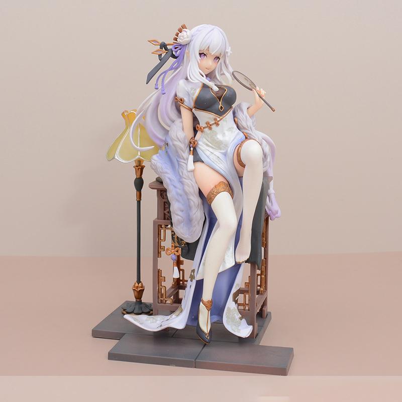 Re:life In A Different World From Zero Rem Emilia Chinoiserie Clothing Figure Figure Collection Desktop Decoration For Xmas Presents