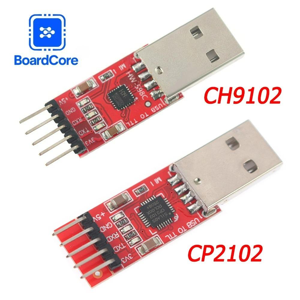 

1PCS CP2102 USB TTL UART Module CH9102 for STC Download Cable PL2303 Super Brush Line Upgrade for Arduino CH9102