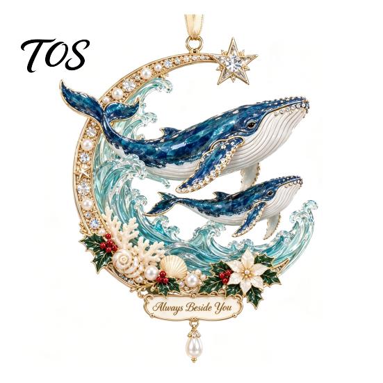 Festive Aquatic Theme Gift Marine Life Christmas Ornament, Acrylic Ocean Animal Hanging Decor for Tree, Creative Holiday Pendant Home Party,