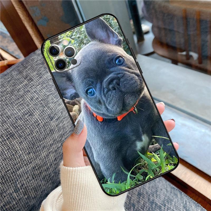 

French Bulldog Dog Pug Phone Case For iPhone 16 15 14 12 11 13 Pro Max 12 13 mini XR 15 16 Plus 16e Cover Shell iPhone 16 Plus