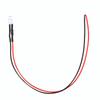 10 Stück 12V 5mm LED Leuchtdiode Verdrahtet Mehrfarbiges LED Lichtkabel 20cm 0.06W(Weiß)