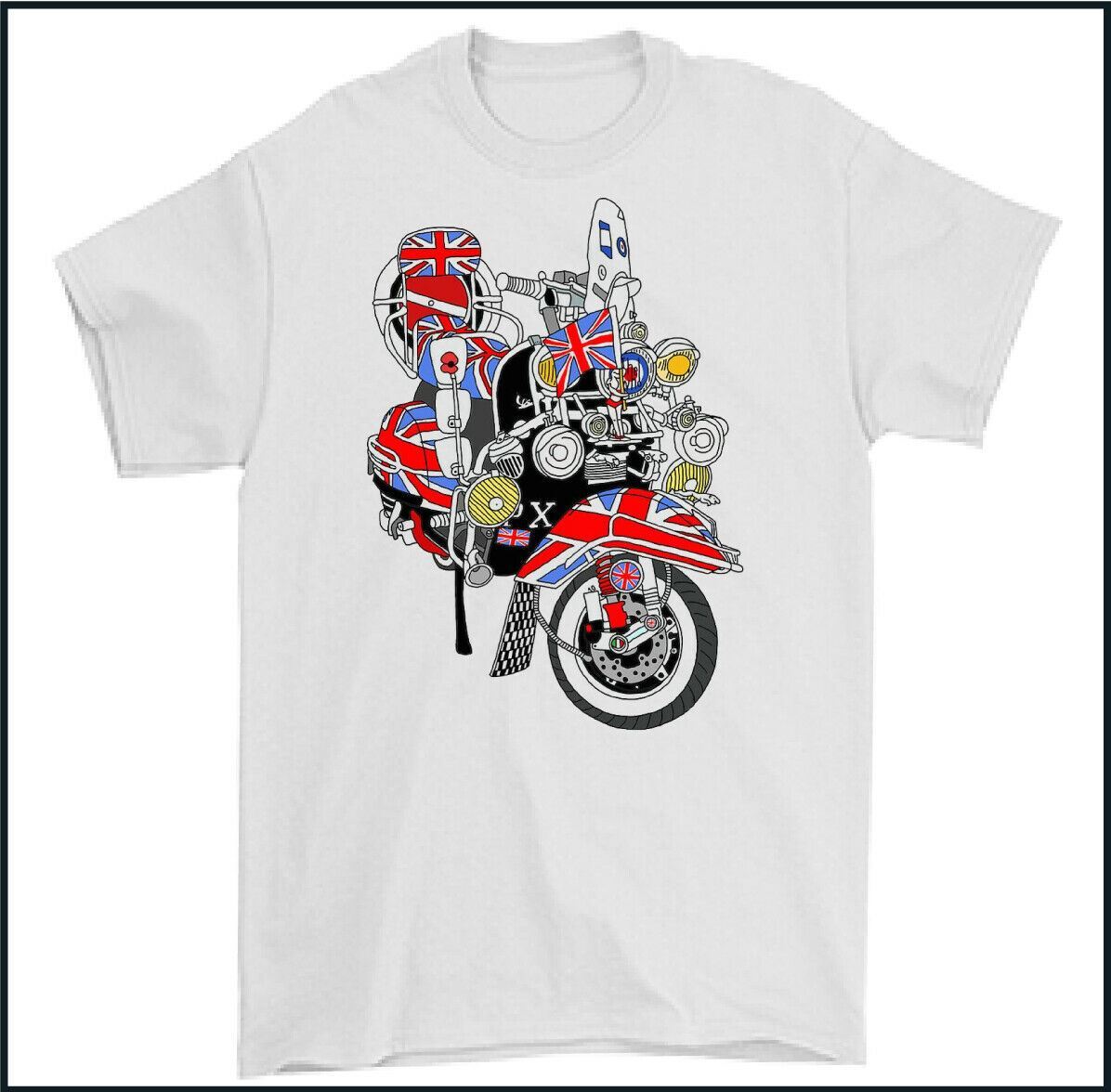 SCOOTER T-SHIRT, MOD Union Jack Quadrophenia XXXXL