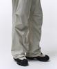 MUSINSA STANDARD [City Leisure] Fleece-Lined Wide Belted Parachute Pants [Dusty Cream]