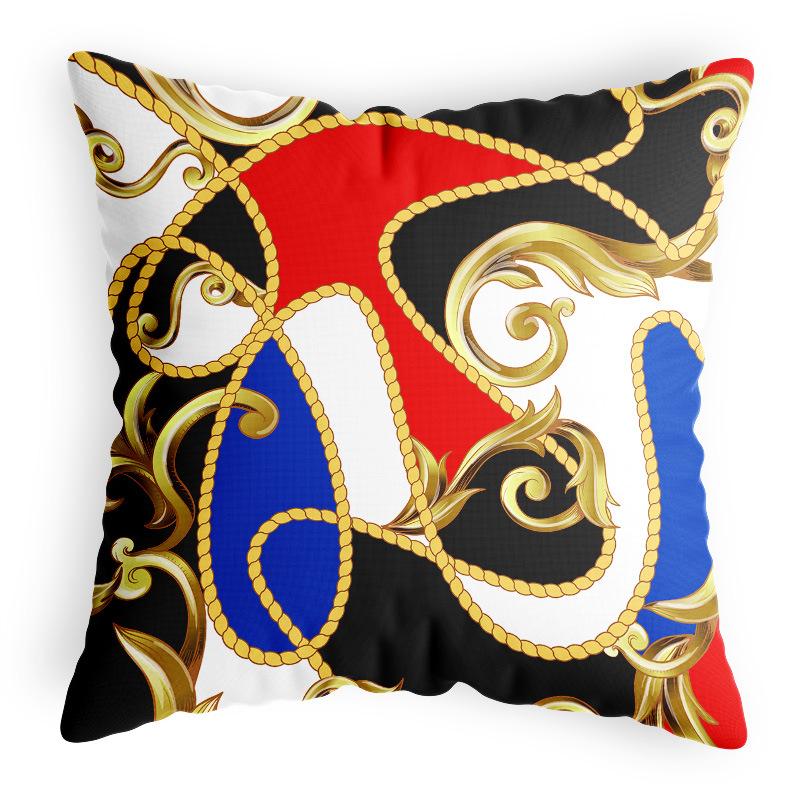 Throw Pillowcase Polyester Linen Satin Satin Home Style Cushion Cover Car Backrest Pillowcase Sofa