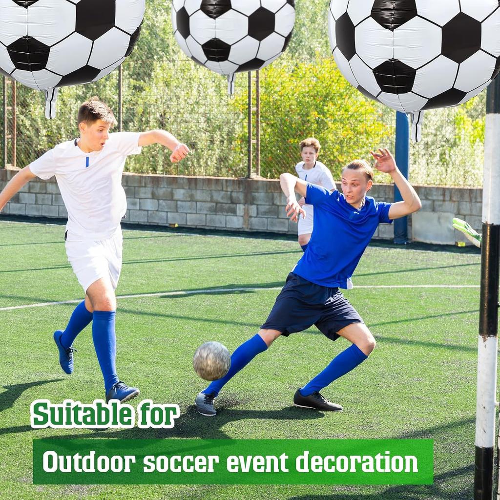 1 Stück 4D Fußball-Ballon, Geeignet für Geburtstagsfeiern mit Fußball-Thema, Sport-Themen-Geburtstagsparty-Zubehör