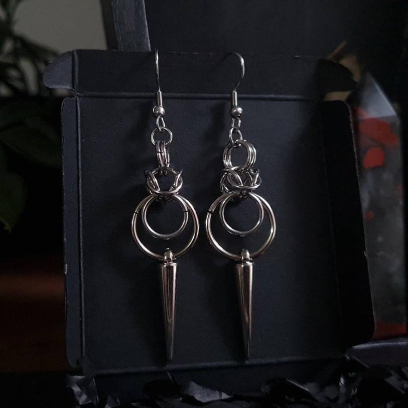 Shi Yong Best Seller Double Ring Y2K Earrings