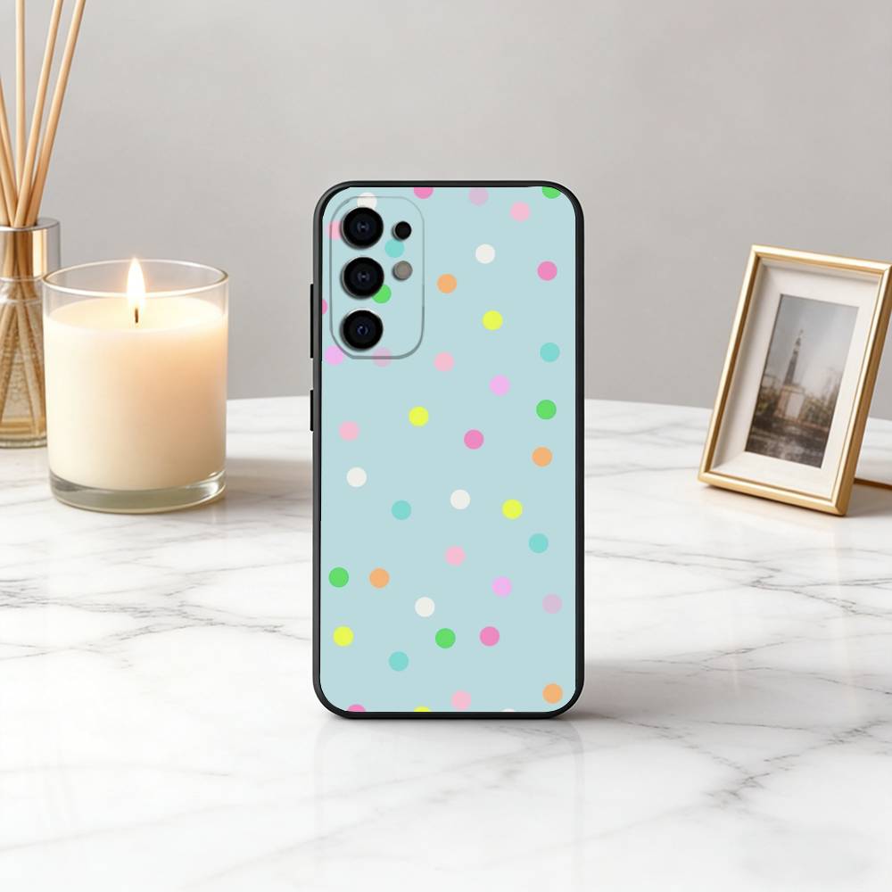 

DOT P-Polka Pattern Phone Case For Samsung S25,S24,S21,S22,S23,S30,Ultra,S20,Plus,Fe,Soft Silicone Black Cover Samsung S30Ultra5G
