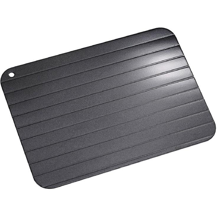 Defrosting Tray for Frozen Meat, 9 x 6inch Large Rapid Defrosting Tray Thawing Tray Metal Aluminum Fast Food Meat Defrosting Thawing Tray, Quick