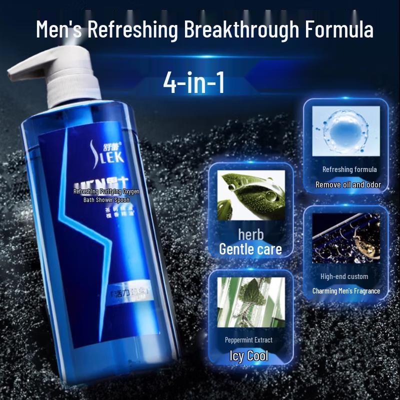 SLEK Men s Refreshing Purifying Fragrance Shower Gel