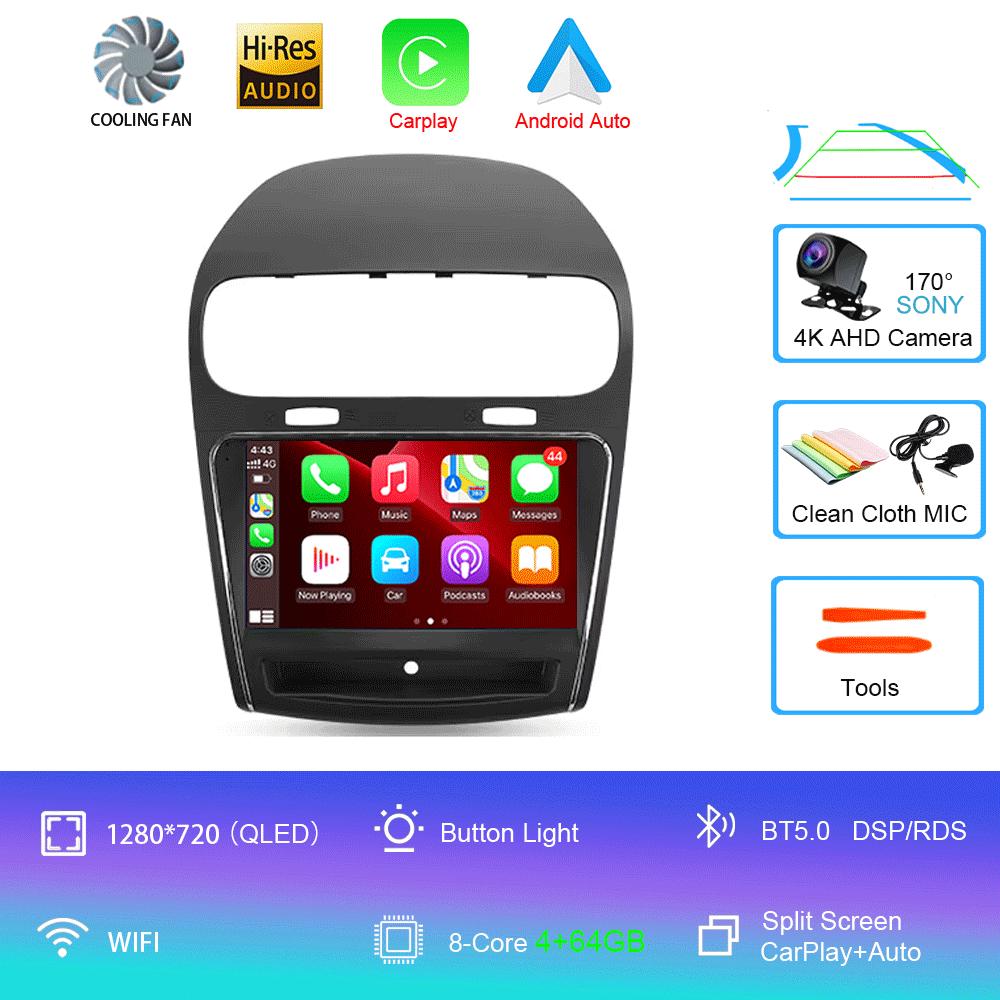 Android 14 For Dodge Journey JC 2011 - 2020 Car Radio GPS Carplay Multimedia Stereo Auto DSP BT 2din Head Unit Player Navigation