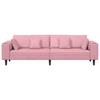 Pink Sofa 250 x 77 x 76 cm Velvet