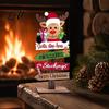 Holiday Mantle Decorations Christmas Table Decoration Rustic Wooden Tabletop Sign Vintage Farmhouse Decorative Home Accents Desktop Plaque for Party