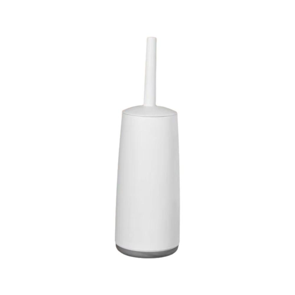 Long Handle Toilet Cleaning Brush Standing Base Toilet Brush Set  Deep Cleaning белый