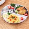 304 Stainless Steel Divided Dinner Plates Unbreakable 3 Compartment Food Tray  Adults