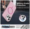 For iPhone 14 Pro Max Case Compatible with MagSafe TPU + PC + PET Phone Cover Rhinestone Decor Lens Frame