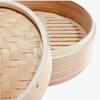 Cedar Chinese Steamer, 27cm, with Lid, 2-Tier Set, for Home and Commercial Use, Natural Wood