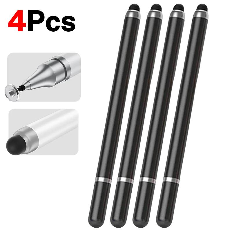 1-8Pcs Double-Headed Universal Stylus Pen For iPad Tablet Android IOS Phone Drawing Writing Capacitive Screen Touch Stylus Pens