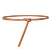 Women's Genuine Leather Non-hole Knotted Thin Belt Decorative Women's Dress Versatile Women's Belt Running Belt