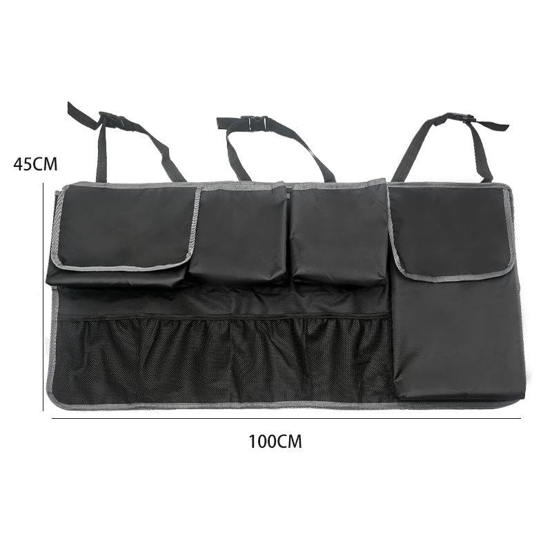 Car Back Seat Trunk Hanging Bag Large Capacity Multi-Pocket Car Trunk Organizer Oxford Cloth Waterproof Car Interior Accessories