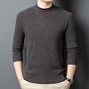 Fengxun Men's 100% Pure Wool Warm Round Neck Sweater FXT6603
