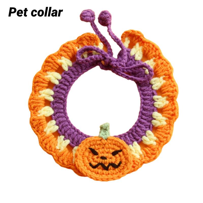 

Ошейник Питомец Хэллоуин Кошка Собака Регулируемый Аксессуар Украшения Несколько Размеров Pumpkin Collar,20cm/7.87in