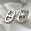 1pair Fashionable Hollow Heart Hoop Earrings for Women for Daily Decoration Valentines,Mom,Mother,Mother's Day,Gift